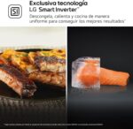LG MH6535GIS - Microondas con Grill NeoChef, Capacidad 25 L, 1000 W, Smart Inverter, LED - Imagen 3