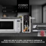 Microondas 2 en 1 Cerámico CASO MG 25 Ecosytle sin Plato Giratorio con Grill 1000W - 25L - Imagen 3