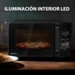 Toshiba MW2-MM20P(BK) Microondas independiente 20L 700W 5 niveles de potencia con LED de descongelación fácil - Imagen 3