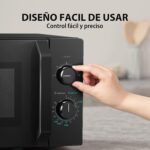 Toshiba MW2-MM20P(BK) Microondas independiente 20L 700W 5 niveles de potencia con LED de descongelación fácil - Imagen 4