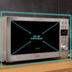 Cecotec Microondas plano Digital GrandHeat 2000 de acero, 700 W en 6 niveles, capacidad 20 - Imagen 3