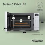 Panasonic NN-ST64QWEPG Microondas inversor simple 32 L, 1000 vatios de potencia, 20 automáticos - Imagen 3