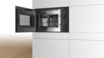 Bosch - Microondas integrable, 60 cm, 8 programas automáticos, 25 litros, Grill, Negro, - Imagen 3