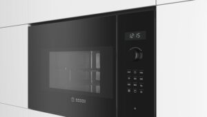 Bosch - Microondas integrable, 60 cm, 8 programas automáticos, 25 litros, Grill, Negro, – Image 3