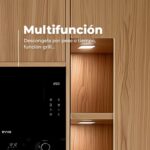 Horno Microondas Grill Integrado EVVO Mi45 Glass Wh, 1200W, Capacidad 25L, 8 Funciones, - Imagen 4