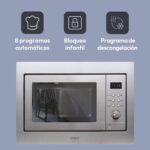 Candy MIC201EX, Microondas integrable con grill, 20L, Digital, Con marco, 8 automáticas - Imagen 3