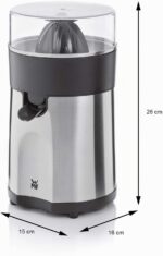 Exprimidor WMF Stelio, 85 W, 2 Conos Intercambiables y Colador Cromargan Extraíble y - Imagen 3