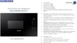 Samsung MG22M8254AK/E1 Microondas Integración 22L 850W/Grill 1100W Negro - Imagen 3