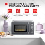 Toshiba MW3-AG25PFI(MG), Microondas 25 L 3 en 1 900 W, Morandi gris brillo, 6 - Imagen 3