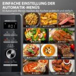 Combo microondas Toshiba 6 en 1 con AirFry, 26 litros, descongelación Chef, cocción al vapor, 10 - Imagen 4
