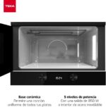TEKA Microondas Integrable con Grill, Capacidad 22 L, 5 Niveles de Potencia, 850 W, Base Cerámica, - Imagen 3
