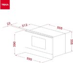 TEKA Microondas Integrable con Grill, Capacidad 22 L, 5 Niveles de Potencia, 850 W, Base Cerámica, - Imagen 4