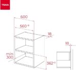 TEKA Microondas Integrable con Grill, 20 L, 5 Niveles de Potencia, 800 W, Interior de Acero Inoxidable, - Imagen 3