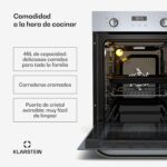 Klarstein Horno eléctrico empotrable SmartSlim - 49 L, 9 funciones, temporizador digital, vapor – Image 3