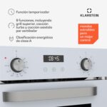 Klarstein Horno eléctrico empotrable SmartSlim - 49 L, 9 funciones, temporizador digital, vapor – Image 4