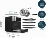 Freidora Horno Princess Sin Aceite 10 L con Cesto Giratorio, Airfryer con Convección – Image 3