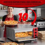 Horno eléctrico profesional de pizza CROSSON de acero inoxidable – Image 3