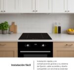 Corberó - Placa Inducción 60 cm | CCIM472 | 7200 vatios | 4 Zonas | Refuerzo | Inversor | Control táctil | Temporizador | Bloqueo para niños | Apagado automático | Negro - Imagen 3