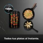 Cecotec Placa Inducción Invisible - Oculta Bajo Encimera 60 cm Bolero Squad I 4300 Invisible FullFlex 7200W, Encimera 12-15 mm y Soporte 400º, 9 Velocidades, Temporizador, Bloqueo de Seguridad - Imagen 4