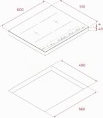 Placa de Inducción TEKA 60 cm, 4 Zonas Flex, Touch Control MultiSlider, Funciones Directas - Imagen 3
