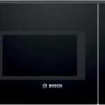 Bosch - Microondas integrable, 60 cm, 8 programas automáticos, 25 litros, Grill, Negro,