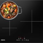 CIARRA Placa Inducción 3 Fuegos 6200W Placa Inducción Cerámica 60 cm, 9 Niveles de Potencia, Temporizador, Cierre de Seguridad CBBIH3