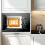 COMFEE CBMAG820BJL-BK Microondas integrable con grill 20 litros, controles digitales, 8 potencias - Imagen 2