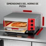 Horno eléctrico profesional de pizza CROSSON de acero inoxidable – Image 2