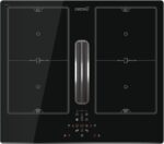 Cata Placa de Inducción AS 600 con Extractor de Humos Integrado y 6 Niveles de Extracción Ancho 77 cm Negro
