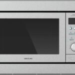 Cecotec GrandHeat 2500 Microondas empotrable digital de acero, 900W, Integrado, 25