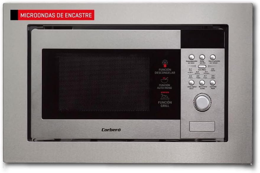 Corberó - Microondas Integrado | CMICIM122 | 20L | 800W Corberó - Microondas Integrado | CMICIM122 | 20L | 800W | Easy-Tronic | Menú automático | - Imagen 1