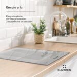 Klarstein Placa de inducción eléctrica 3500W, Placa de inducción eléctrica de 2 fuegos, Placas de sobremesa, Control táctil - Imagen 2