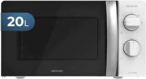 Microondas Cecotec ProClean 2010. 700 W de Potencia, 20L de Capacidad, Tecnología 3DWave, Descongelación