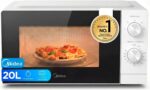 Microondas Midea 20 Litros y 700 W de Potencia | Microondas | Horno microondas de sobremesa blanco con