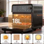 Horno Multifunción OUNIN  18L, Horno 11 en 1 con Freidora de Aire, Cocción de Doble Capa, 360° Caliente - Imagen 2