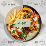 Panasonic NN-CD58RSEPG Horno microondas combinado 4 en 1 de 27 L con freidora de aire, 1000 W - Imagen 2