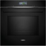 Siemens HM736GAB1 iQ700 Horno inteligente con función microondas 60 x 60 cm 800 W Negro EcoClean