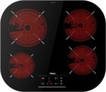 TEKA Placa Vitrocerámica 60 cm, 4 Zonas Alta Luz, Control Táctil con Seguridad, Power Plus, Stop & Go, Programador 99 Min, Modelo TCC 64310 TTC BK