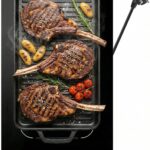 Topwish Placa Inducción 2 fuegos con zonas flexibles, Placa Inducción 30 cm, con Booster, 9 Niveles, Temporizador, Seguridad Infantil, Apagado automático, Mantiene caliente, 3500W