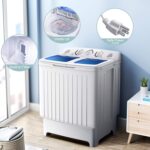 Giantex GT24267-PE 20LBS 5,5 KG 8KG Mini lavadora compacta para el hogar dormitorio portátil - Imagen 3
