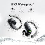 Auriculares Deportivos Inalámbricos, Auriculares Estéreo HiFi Bluetooth 5.4, Pantalla LED, 60H - Imagen 3