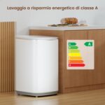 Mini Lavadora HAVA, Capacidad 3kg, Lavadora Pequeña y Centrifugado, Totalmente Automática - Imagen 3