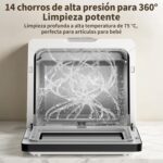 Lavavajillas de Encimera, con 7+3 Programas, Depósito de 5L, Control Táctil y Pantalla LED - Imagen 3