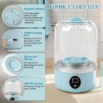 Mini Lavadora Portátil, Lavadora De Ropa Interior, Compacta Inalámbrica Recargable - Imagen 3