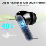 Auriculares Inalámbricos, Bluetooth 5.3 con Micrófono HD Pantalla LED Estéreo HiFi – Image 3