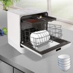 Lavavajillas de mesa, Lavavajillas de 800 W con pantalla LED, Lavavajillas de mesa con - Imagen 3