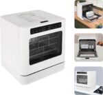 Lavavajillas de mesa, Lavavajillas de 800 W con pantalla LED, Lavavajillas de mesa con - Imagen 5