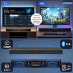 Barra de sonido JYX para PC y TV de 2.0 canales con subwoofer incorporado – Image 3