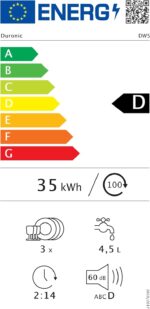 Lavavajillas Duronic DW5 BK Pequeño - Lavavajillas Portátil sin Instalación, Mini Compacto - Imagen 3