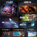 Televisor CHiQ L43QST de 43 pulgadas QLED Pro Smart Google TV - Diseño sin marco con estructura metálica - Imagen 3